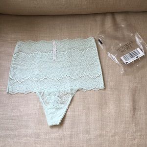 Victoria's Secret Vs High Waist Lace Thong Panty M